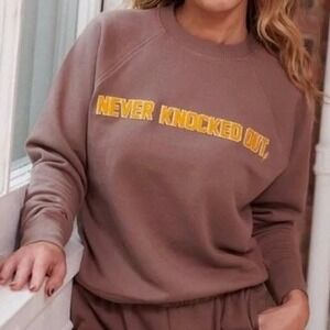 Spiritual Gangster x Kendall Toole Never Knocked Out Crewneck Sweatshirt Size XS